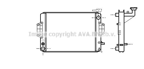 DU2022 AVA QUALITY COOLING Радиатор, охлаждение двигателя