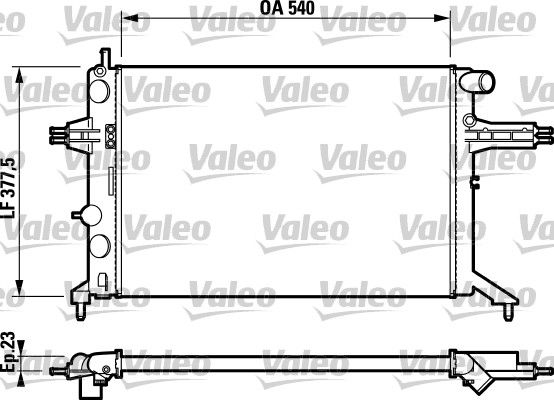 732795 VALEO Радиатор, охлаждение двигателя