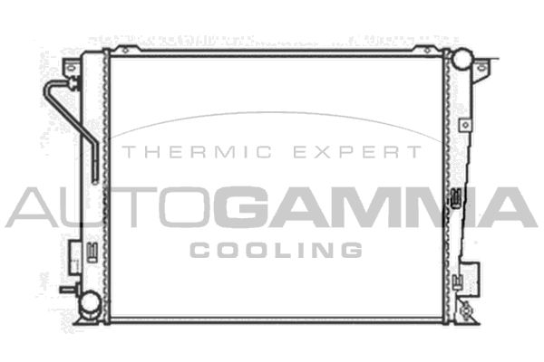 104832 AUTOGAMMA Радиатор, охлаждение двигателя