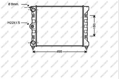 VG012R012 PRASCO Радиатор, охлаждение двигателя