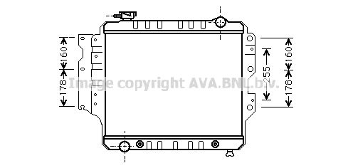 JE2023 AVA QUALITY COOLING Радиатор, охлаждение двигателя