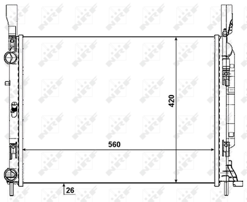 WG1721950 WILMINK GROUP Радиатор, охлаждение двигателя