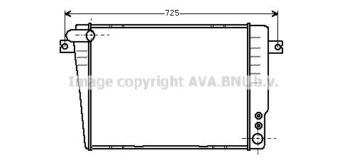 BW2036 AVA QUALITY COOLING Радиатор, охлаждение двигателя