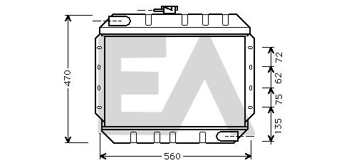 31R22028 EACLIMA Радиатор, охлаждение двигателя