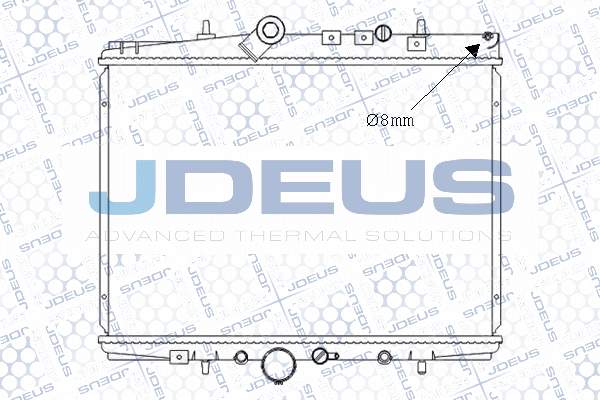 M0070470 JDEUS Радиатор, охлаждение двигателя