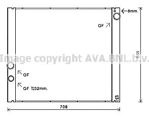 AUA2207 AVA QUALITY COOLING Радиатор, охлаждение двигателя