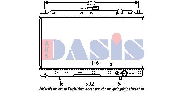 140027N AKS DASIS Радиатор, охлаждение двигателя