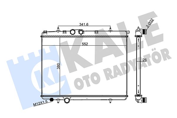 215999 KALE OTO RADYATÖR Радиатор, охлаждение двигателя