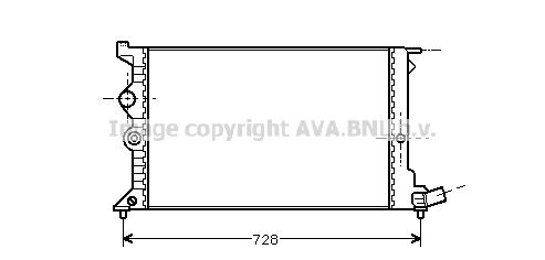 CNA2072 AVA QUALITY COOLING Радиатор, охлаждение двигателя