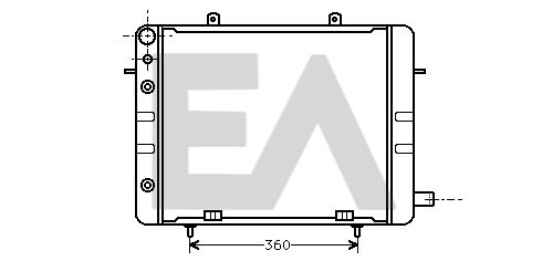 31R54032 EACLIMA Радиатор, охлаждение двигателя