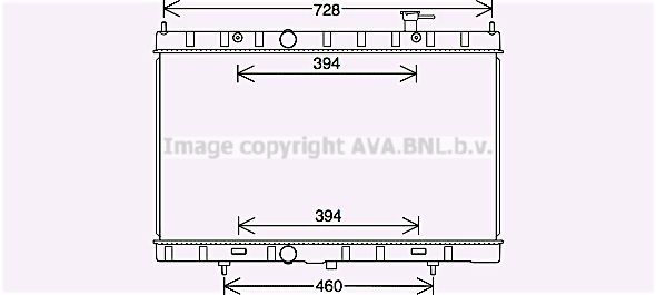 DN2453 AVA QUALITY COOLING Радиатор, охлаждение двигателя