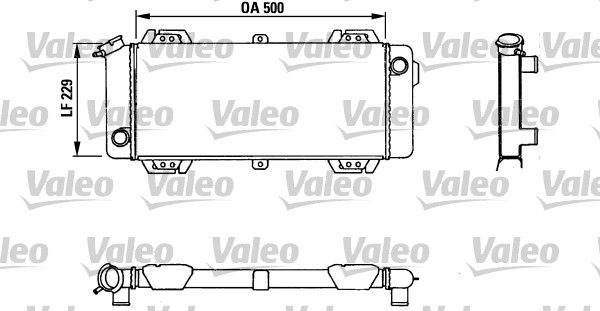 883954 VALEO Радиатор, охлаждение двигателя