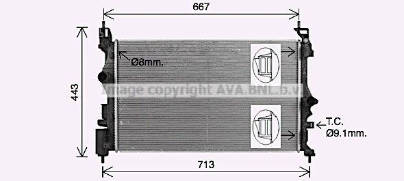 OL2699 PRASCO Радиатор, охлаждение двигателя