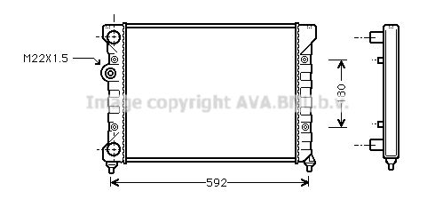 VN2029 AVA QUALITY COOLING Радиатор, охлаждение двигателя