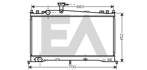 31R52063 EACLIMA Радиатор, охлаждение двигателя