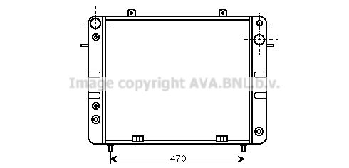 OL2101 AVA QUALITY COOLING Радиатор, охлаждение двигателя