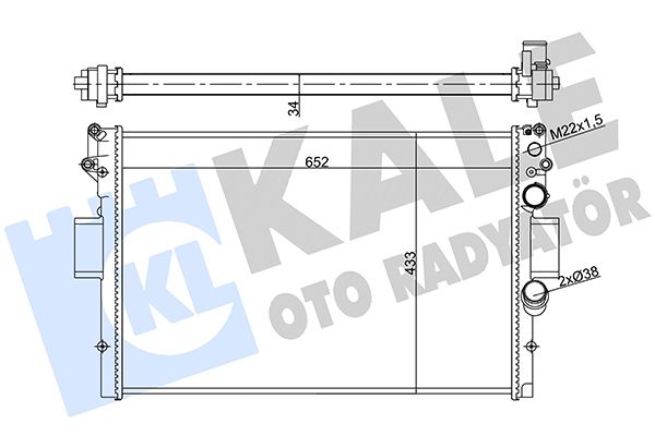 356420 KALE OTO RADYATÖR Радиатор, охлаждение двигателя