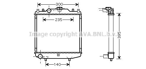 DWA2051 AVA QUALITY COOLING Радиатор, охлаждение двигателя