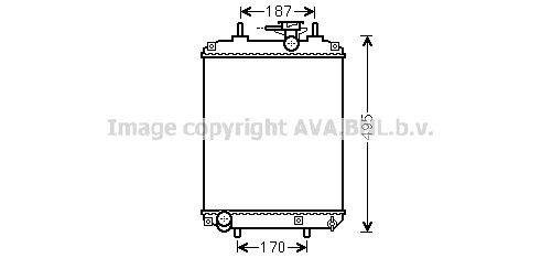 DUA2066 AVA QUALITY COOLING Радиатор, охлаждение двигателя