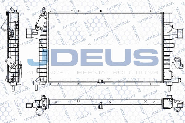 RA0200980 JDEUS Радиатор, охлаждение двигателя