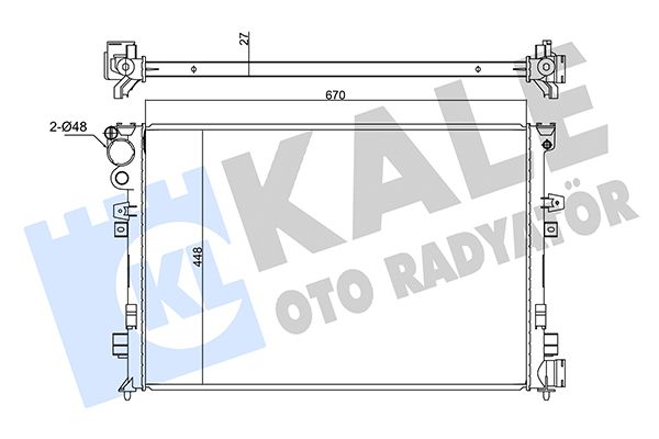 347225 KALE OTO RADYATÖR Радиатор, охлаждение двигателя