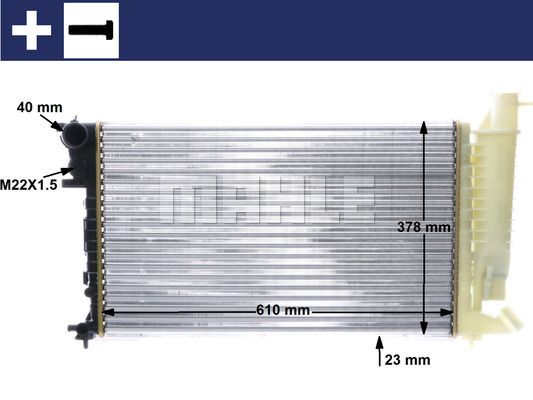 CR487000S MAHLE Радиатор, охлаждение двигателя