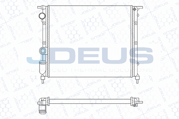 M0230231 JDEUS Радиатор, охлаждение двигателя
