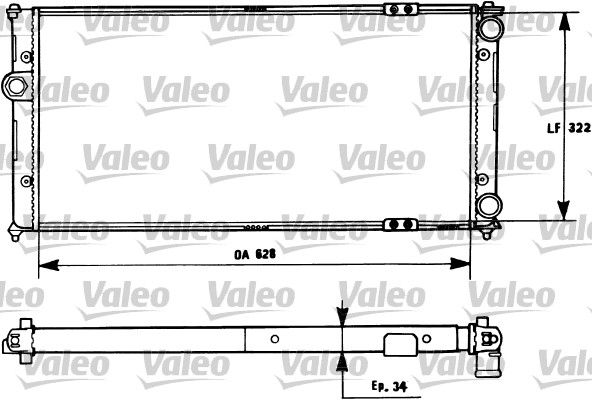 731266 VALEO Радиатор, охлаждение двигателя