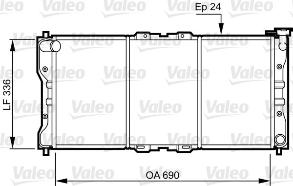 731073 VALEO Радиатор, охлаждение двигателя