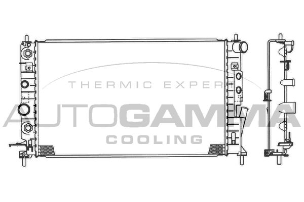 102415 AUTOGAMMA Радиатор, охлаждение двигателя