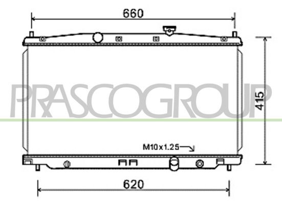 HD010R001 PRASCO Радиатор, охлаждение двигателя
