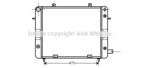 OL2072 AVA QUALITY COOLING Радиатор, охлаждение двигателя