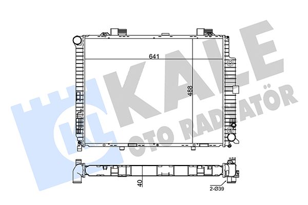 361500 KALE OTO RADYATÖR Радиатор, охлаждение двигателя