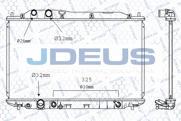 M0130310 JDEUS Радиатор, охлаждение двигателя