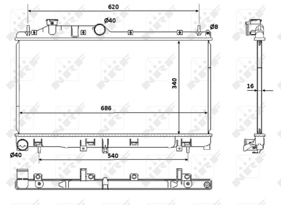 WG1722728 WILMINK GROUP Радиатор, охлаждение двигателя