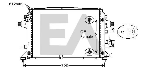 31R54221 EACLIMA Радиатор, охлаждение двигателя