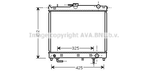 SZ2109 AVA QUALITY COOLING Радиатор, охлаждение двигателя