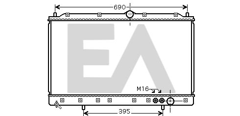 31R51032 EACLIMA Радиатор, охлаждение двигателя