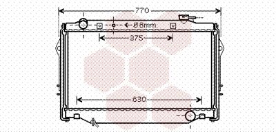 53002375 VAN WEZEL Радиатор, охлаждение двигателя