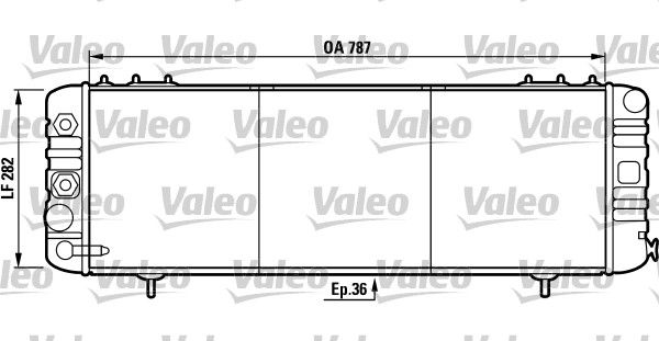 732258 VALEO Радиатор, охлаждение двигателя