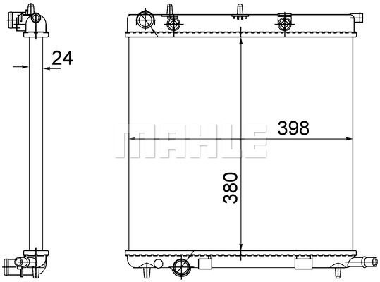 CR556002S MAHLE Радиатор, охлаждение двигателя