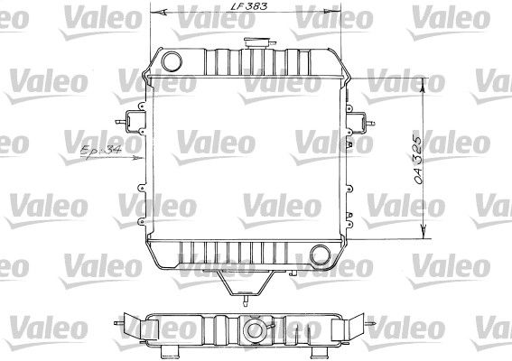 819203 VALEO Радиатор, охлаждение двигателя