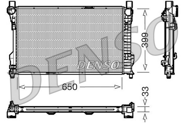 DRM17082 DENSO Радиатор, охлаждение двигателя