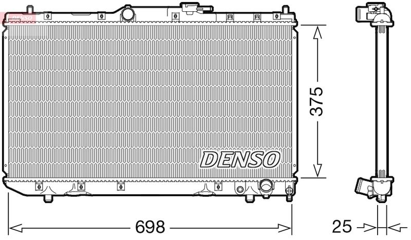 DRM50116 DENSO Радиатор, охлаждение двигателя