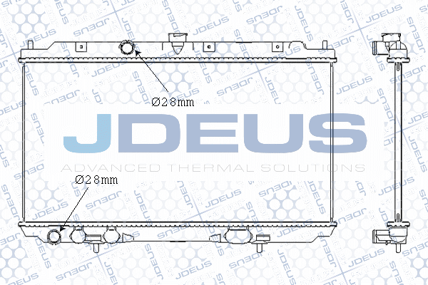 M0190560 JDEUS Радиатор, охлаждение двигателя