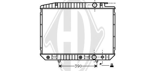 DCM2320 DIEDERICHS Радиатор, охлаждение двигателя