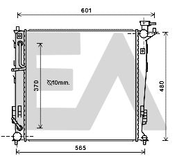 31R36090 EACLIMA Радиатор, охлаждение двигателя