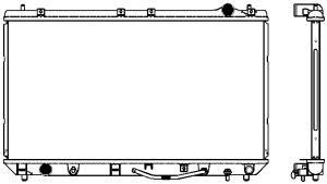 34611004 SAKURA Automotive Радиатор, охлаждение двигателя