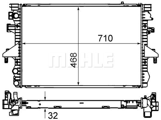 CR585000S MAHLE Радиатор, охлаждение двигателя