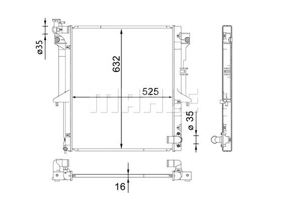 WG2182811 WILMINK GROUP Радиатор, охлаждение двигателя